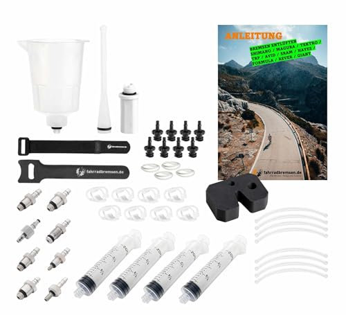 OTRADO Universal Entlüftungskit kompatibel für alle Bremsen Hersteller wie Shimano MAGURA TEKTRO TRP AVID SRAM Hayes UVM Scheibenbremsen Entlüftungsset Service Kit