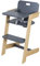 roba Baby Highchair Nature Up - Highchair Made of Bamboo Wood - Adjustable with Removable Tray - 3-Point Harness - Supports up to 70 kg - Natural/Anthracite