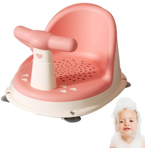 Asiento de baño antideslizante, silla de baño antideslizante para bañera, sillas de ducha con soporte de respaldo y ventosas, sillas de ducha estables para 6-18 meses
