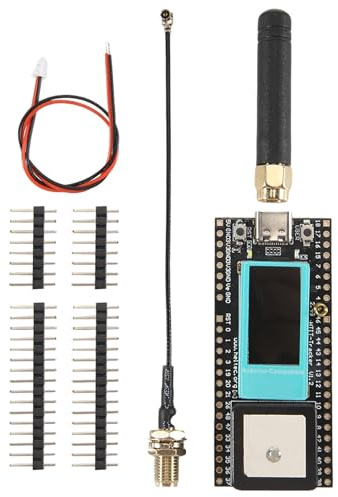 Tacdas Rastreador Inalámbrico Lora Rastreador de Activos Lora Meshtastic SX1262 Rastreador GPS Bluetooth Wi-Fi 863-928MHZ para Bicicleta y Automóvil