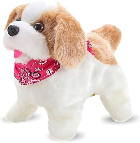 Liberty Imports Flip Over Puppy - Battery Operated Mechanical Jumping Little Pet Dog - Flipping Toy that Somersaults, Walks, Sits, Barks for Toddlers & Kids