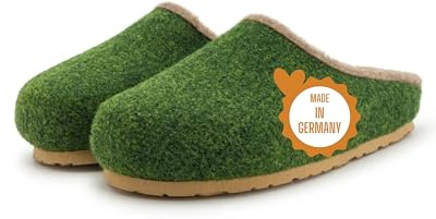 Pantoffelmann filttofflor 70% ullfilt | Storlekar 37–47 | Andningsbara tofflor med halkfri sula | Varma handgjorda tofflor | För damer & herrar