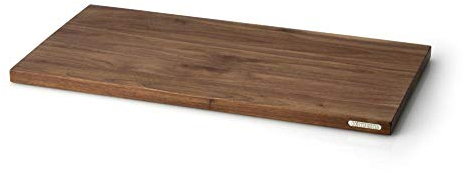 Continenta - Tabla de cortar de madera de nogal, 54 x 29 x 2,7 cm, acabado con aceite, tabla de cocina con soporte seguro, pies de goma antideslizantes, ahorro de espacio