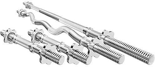 Marbo Sport Set MWG4 | Barra de pesas 167 cm + barra Sz-Curl 120 cm + 2x barra de mancuernas 40 cm 30 mm