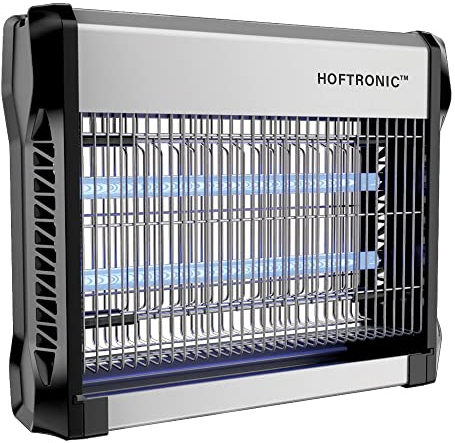 HOFTRONIC Volt - Destructeur d'insectes 4200 Volt (Haute Tension) - Piège à Insectes UV 16 Watt 50m² - Très Efficace Contre Les Mites Alimentaires, Mites de Jardin, moustiques, Mouches et Insectes