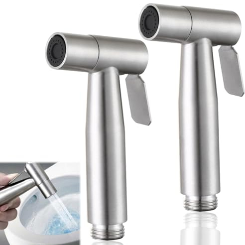 Douchette à main pour Bidet, pulvérisateur de toilettes, Spray de nettoyage pour salle de bain, pulvérisateur de Bidet à main, douche, salle de bain et cuisine, paquet de 2
