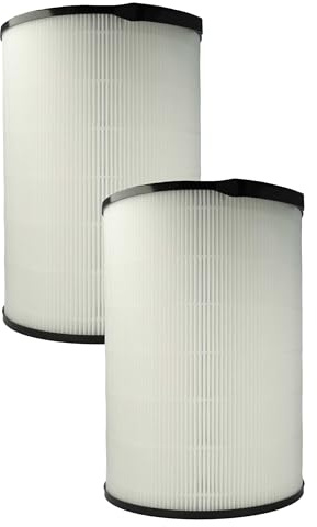 vhbw 2 x luftfilter ersättning för Philips FY4440/30, Nanoprotect S3 för luftrenare – kombifilter HEPA aktivt kol