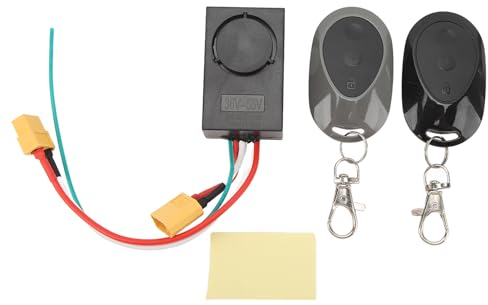 Elektroroller Alarm, 36–55V XT60 Schnittstelle 115DB Diebstahlalarm Hohe Lautstärke Diebstahlalarm Motorrad Alarm Zubehör Modifikationen mit 2 Fernbedienung Für Elektrofahrräder MAX G30 Scooter