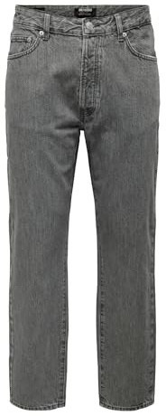 ONLY & SONS ONSTYE MGD 0013 AZG DNM - Nastro Sciolto, Denim Grigio Medio, 28W x 30L