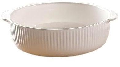 Kbotiques - Pirofila in porcellana ossea in bianco per friggitrice ad aria calda | per la preparazione di lasagne, zuppe, tiramisù e altri accessori per friggitrice (6 pollici/700 ml)