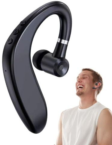 Generico Auricolare Wireless - Over Le Cuffie A Cordone A Orecchio | Auricolari Affidabili Impermeabili, Auricolare Stereo Con Doppio Rumore Microfono Per La Cancellazione Delle Chiamate A Mani Liber