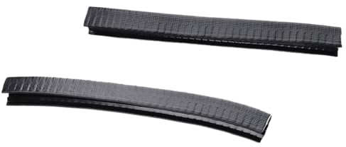 DEARMAMY Bandes de Protection Antichoc pour Skateboard 30 Cm, Paire Noire, Rail de Protection Épais Compatible Longboard et Skate Double Kick, Accessoire Solide pour Bord de Planche