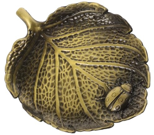 UTHCLO Encrier en Métal Cuivre pour Calligraphie Chinoise, Récipient D'encre Décoratif Repose-pinceau Intégré, Design Papeterie Calligraphique Compact et Résistant, Bureau et Atelier
