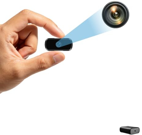 Mini Compacte Caméra de Surveillance Haute définition 1080P,avec détection de Mouvement,Vision Nocturne,Fonction d'enregistrement en Boucle,adaptée à la Maison au Bureau,sans Wi-FI sans Application