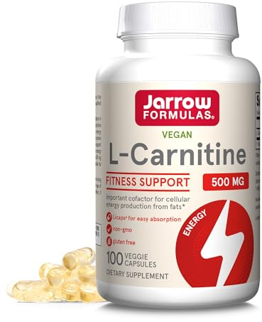 Jarrow Formulas, L-Carnitine 500, 500 mg, 100 Licaps végétales