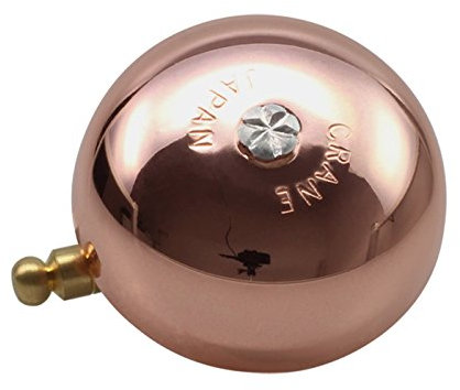 CRANE Bell Co. Unisex – Erwachsene Fahrradklingel Karen W Steel Band Mount, Kupfer