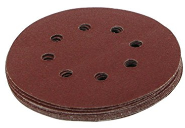 Silverline 633955 Hook and Loop Discs Punched 125 mm 10pk 125 mm 80 Grit