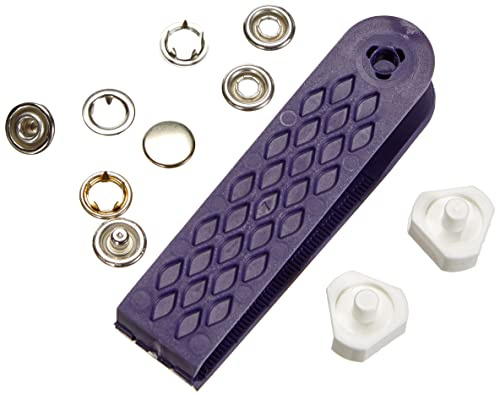 Prym Botones A Presión, Metal, Plata, 10 mm, silberfarbig, 9 Stück, 9