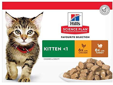 Hill's Cat Food Hills Feline Kitten Mpk Cig Poultry (12Pk) 85g