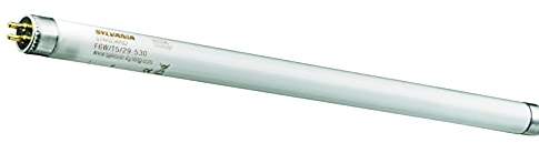 SYLVANIA T5 Leuchtstoff-Lampe, G5 Sockel, 13 Watt / 880 Lumen, Warm White (3000K), 10000h Lebensdauer, Lineare Form, 16mm Durchmesser, 525mm Länge, Weißer Kolben, dimmbar, 1er Pack