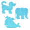 Hama Stiftplatten Set Tiere transparent für Maxi-Bügelperlen