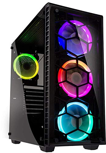 KOLINK Observatory RGB Midi-Tower - PC-Gehäuse - Tempered Glass Seitenfenster - ATX - schwarz