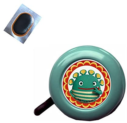 Fahrradklingel Gerd Hahn Sorgenfresser Fahrrad Klingel für Kinderrad inkl. Schlauchflicken