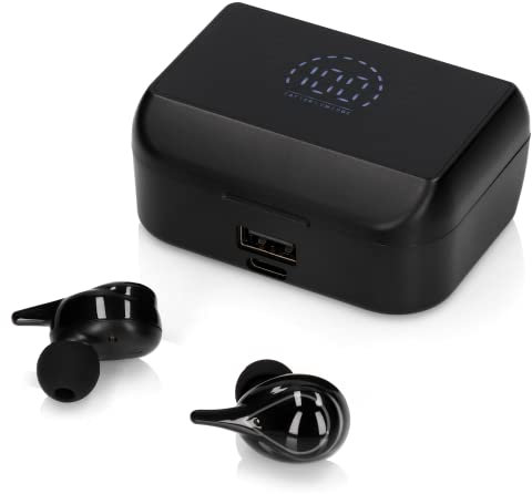 d-.-b PROCESOR Écouteurs Intra-Auriculaires Bluetooth 5.2 - Design Goutte d'eau - Écouteurs sans Fil - Écran numérique - Réduction du Bruit - qualité sonore HiFi - Longue durée de Vie de la Batterie