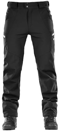 M-Tac Pantalon softshell pour l'hiver, Noir , XXL