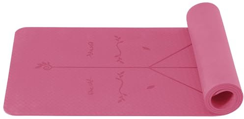 Good Nite Yogamatte Gymnastikmatte TPE 6mm Rutschfest Sportmatte Fitnessmatte Trainingsmatte Pilates Matte Hautfreundlich Phthalatfrei 183x61cm Yoga Pilates Homegym Workout