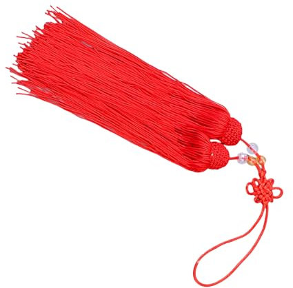 XBOKA Elegante Eisseide Taiji Schwerter Quasten chinesischer Knoten Dekoration für Kampfsport und Drama Performances Kung Fu Zubehör