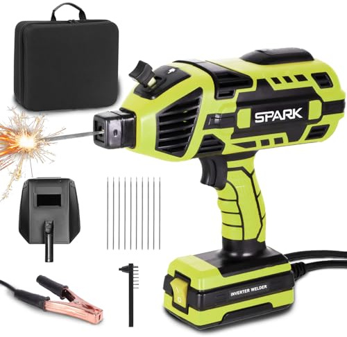 Mingfuxin Handheld Welding Machine, Portable ARC Handheld Welders with IGBT Inverter, 6 Variable Current Adjustment Electric Welding Machine Fits 3/32 -1/8 Rods for Home DIY Welding Work