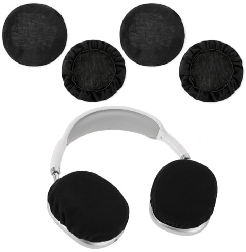 4 fundas elásticas y lavables para auriculares, 3,74 pulgadas, lavables, tejido de punto, fundas para auriculares, almohadillas para auriculares, almohadillas para los oídos, almohadillas para los