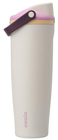 Owala FreeSip Sway Insulated Stainless Steel Water Bottle with Two-Way Spout, Built-In Straw and Bucket Handle, Made for Travel, School, and Sports, 40oz, BPA Free, Leak Proof, Daybreak