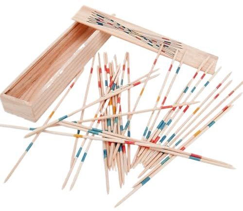 Juego Tradicional Coreano - Juego de Picos Coloridos de Madera, Juegos Tradicionales Retro Mikado | Set de Umbo Mikado, Fun Family Board Gaame, Mesa de Madera de de cntration para Fiestas