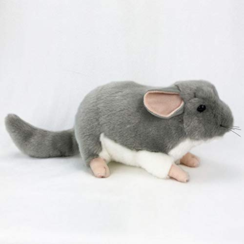 Entzückendes Chinchilla-Plüschtier, Weiches Stofftier, Geeignet für Kindergeschenke Im Wohnzimmer (Dunkelgrau)