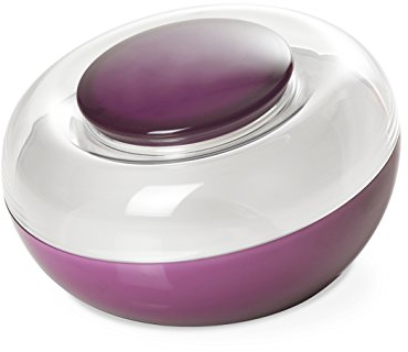 Omada Design Biscottiera da 270 cl, Porta Biscotti Colorato con Coperchio Ermetico, Lavabile in Lavastoviglie, Made in Italy, linea Movida, Viola