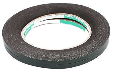 uxcell 2pcs 5mm x 0.5mm Self Adhesive Shock Resistant Anti-Noise Foam Tape 10M Length