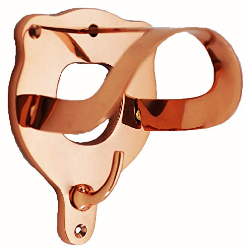 CHALLENGER Horse Barn Equestrian Stable Wall Mounted Bridle Rack Holder Rack in Copper Finish 6775CU