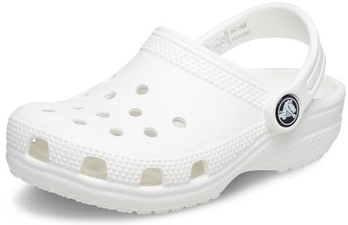 Crocs Unisex Kinder Classic Clog T Clog, White, 20/21 EU