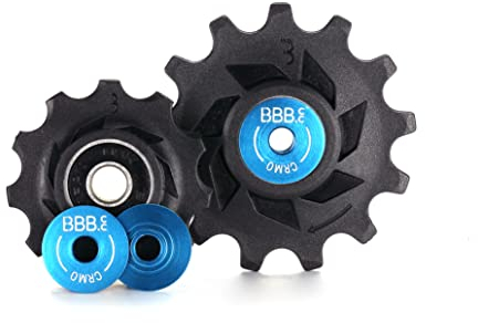 BBB Puleggia per deragliatore da ciclismo, 11-T e 13-T, ruota posteriore Shimano a 11 velocità, per bici da strada e MTB, colore nero