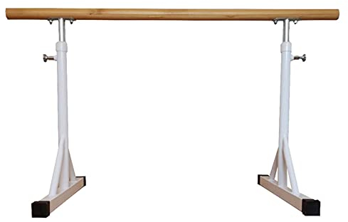 Verstellbarer Tanzstock, freistehende tragbare Ballettstange mit rutschfestem Fuß, einzelne Ballettstangenausrüstung für Übungsdehnungen (Farbe: Rosa, Größe: 1,5 m)