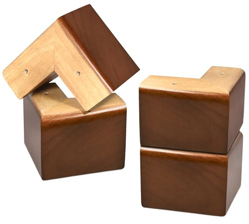 AORYVIC Sänghöjare 10 cm trä möbelhöjare paket med 4 soffben för soffa skåp bänk ben förlängare möbler lyftare