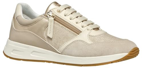 Geox Damen D BULMYA B Sneaker, Lt Taupe, 39 EU