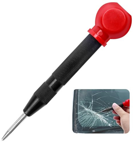 Punzón Central Automático, Punta de Marcado Ajustable para Metal, Madera y Vidrio – Herramienta Compacta con Mecanismo de Resorte, Uso con Una Mano