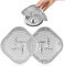 2Pack Silicone Drain Protector with Sucker, 5.9in Sink Strainer Protector Hair Stopper for Bathtub, Bathroom, Kitchen, Shower Hair Catcher Wall, Hair Catcher Shower Drain