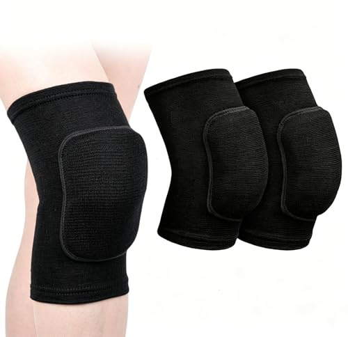 Nutfoam Dance Knee Pads for Women 1 Pair – Highly Elasticated Knee Pad, Soft Breathable Non-Slip Knee Protector, Thick Sponge Knee Support Pads for Volleyball, Dance, Yoga & Sports