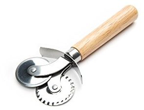 Fox Run 5542 Pastry Wheel Crimper and Cutter, Stainless Steel 1 x 2.75 x 6.5 inches