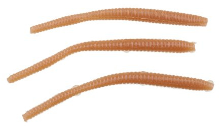 Berkley PowerBait Power Floating Trout Worm Fishing Bait, Natural, 3in | 8cm, Irresistible Scent & Flavor, Realistic Worm Profile, Ideal for Trout and More