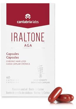 Cantabria Labs - Iraltone AGA - 60 Cápsulas - Tratamiento y Prevención de la Caída Capilar Crónica - Antioxidantes - Fortalece el Cabello